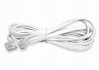 Kabel telefoniczny 15m biały 2C