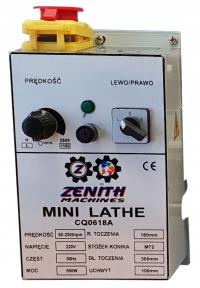 ТОКАРНЫЙ станок МИНИ 180x350 ПЕРЕДНЯЯ ПАНЕЛЬ