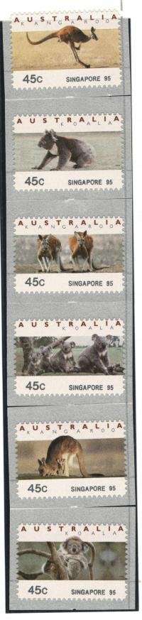 Australia Mi. Aut SINGAPORE czyste ** -fauna koala