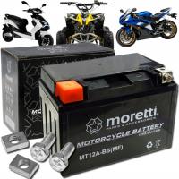 Akumulator żelowy motocyklowy MORETTI MT12A-BS 9,5 Ah YT12A-BS