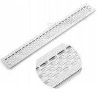 Kratka Wentylacyjna 60x480 mm INOX - Stal Szczotkowana Meblowa Pod Lodówkę