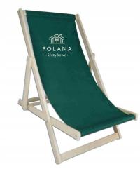 Шезлонг деревянная вышивка логотип печать надпись Имя