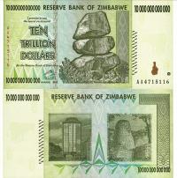 # ZIMBABWE - 10000000000000 DOLARÓW - 2008 - P-88 - UNC