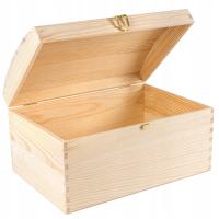 Деревянная коробка с замком 34,5x25x19,2 см