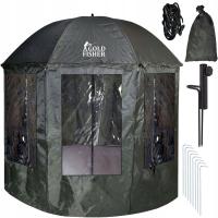 Зонт для рыбалки зеленый регулируемый тент для рыбалки водонепроницаемый 240 см