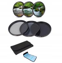 77mm 3X FILTR SZARY ND2 ND4 ND8 OBIEKTYWU ŚREDNICY ROZMIAR FILTRA 77 mm