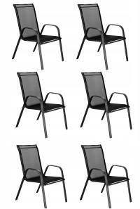 6X открытый стул сильные стулья для патио балкон патио металлические стулья