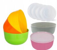 Набор кухонных мисок с крышками чаши 5шт