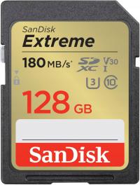Karta SD SANDISK EXTREME 128GB 180/90 V30 4K