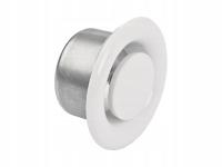 ANEMOSTAT WYWIEWNY 200 mm BIAŁY KRATKA METALOWA WYWIEWNIK Z RAMKĄ