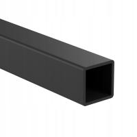 Труба квадратный стальной профиль черный RAL 25x25x2mm 300cm для арфы перила