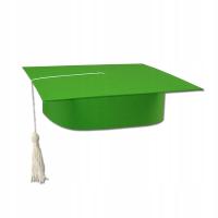 BIRET для детей с резинкой и кисточкой зеленый