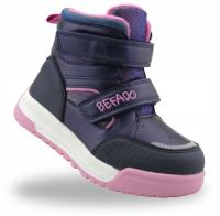 BEFADO BUTY ZIMOWE DZIEWCZĘCE TRZEWIKI OCIEPLANE ŚNIEGOWCE TRAPERY