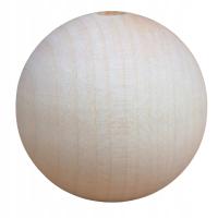 10шт бусины деревянные необработанные шарики с отверстием 40 мм