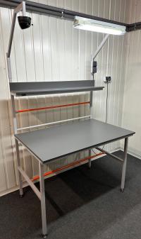 Stanowisko do pakowania e-commerce 120x80 LED FV Oświetlenie LED kamera