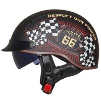 Мотоциклетный шлем немецкий орех ретро XL