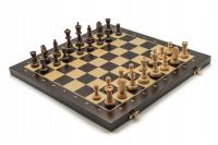 Szachy Turniejowe drukowane rozmiar 4 drewniane sitodruk Żurek Szachy