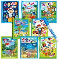 Многоразовый набор для раскрашивания воды с фломастером 8X шт.