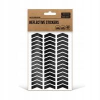 Naklejki odblaskowe na rower strzałki czarne