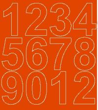 Cyfry samoprzylepne naklejki pomarańczowy 7 cm