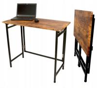 Стол 80x40 см полная столешница без соединений лофт складные стабильные металлические ножки