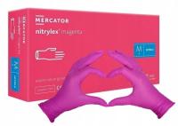 Нитриловые перчатки Mercator Medical Nitrylex 100 шт. розовый