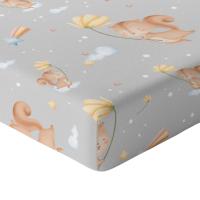 Простыня для кроватки 120x60 с эластичной лентой, толстый хлопок, 100% польский продукт