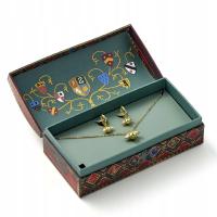 Pudełko prezentowe Złoto: kolczyki + naszyjnik, Harry Potter