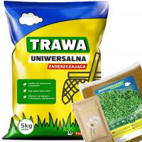 TRAWA UNIWERSALNA ZAGĘSZCZAJĄCA 5KG + MIKROKONICZYNA 0,5KG + STOKROTKA 2G