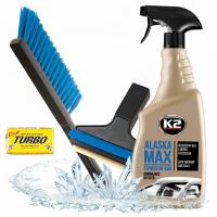 Щетка скребок длинная Мурска с латунным лезвием K2 Аляска DEFROSTER