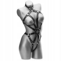 КОЖАНОЕ ЭРОТИЧЕСКОЕ БОДИ ДЛЯ ОСТРЫХ СЕКС-ИГР БДСМ