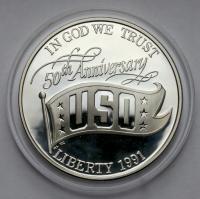 203. USA SREBRO 1 dolar 1991-S, USO