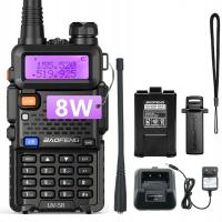 KRÓTKOFALÓWKA BAOFENG UV-5R RADIOTELEFON SKANER 8W