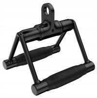 UCHWYT TRÓJKĄT DO WYCIĄGU OBROTOWY CZARNY MOCNY CROSSFIT DO ATLASU PODWÓJNY