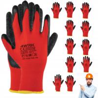 Перчатки рабочие перчатки ручной работы латекс точность р. 10 набор 12 пар