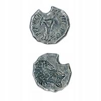 ОРК СЕРЕБРЯНАЯ МЕТАЛЛИЧЕСКАЯ МОНЕТА 1 ШТ LARP RPG