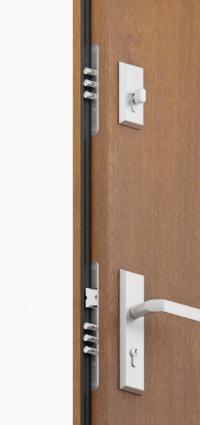 Комплект фурнитуры для наружных дверей с защелкой s68 011a 07 серебристый