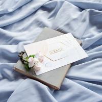 Wkładka kartonik voucher Dziękuję złocona