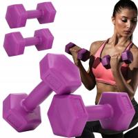 Набор гантелей битумные гантели для упражнений фитнес тренажерный зал 2x 1 кг