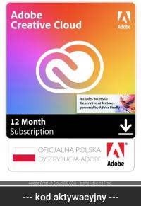 Adobe Creative Cloud for Individuals 1 PC / 12 miesięcy subskrypcja