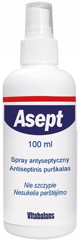 Asept Spray Środek Dezynfekujący Na Skaleczenia 100ml