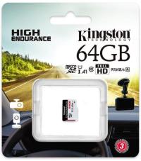 Карта памяти microSD KINGSTON 64 ГБ для видеонаблюдения