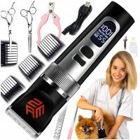 Maszynka Do Strzyżenia Psa Psów Zwierząt ZAM Bezprzewodowa Cicha Zestaw