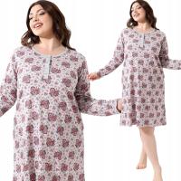 Morella женская ночная рубашка с длинным рукавом до колена