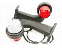 2× Obrysówka biało czerwona old school tuning LED NEON style TIR