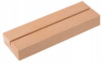 Drewniana podstawka stojak plexi/pleksi A5 15x5 cm ULOTKE
