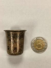 Kubek kielich stary kiduszowy żydowski judaika kolekcja srebro antyk od L03