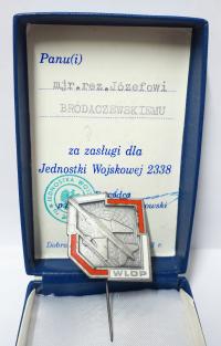 ODZNAKA WLOP Z NADANIEM JEDNOSTKA WOJSKOWA 2338 DOBRA SZCZECIŃSKA LOTNICTWO