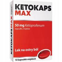 Ketokaps Max лекарство от сильной острой боли Кетопрофен 10x