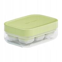 Zamrażarki tacka na lód Możliwość układania w stosy Oszczędność miejsca Easy Release Ice 6 siatek Zielony